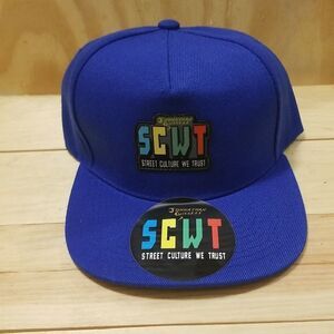 Baller League Snapback ( Hustle Blue) Street Culture We Trust "Money Is My Drug